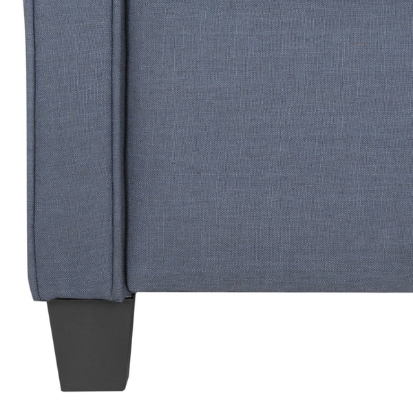 Safavieh Hamilton Navy Recliner Chair - Modern Accent With Plush Upholstery & Smooth Recline For Comfort FOX6220C