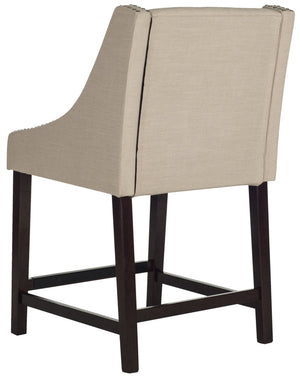 Safavieh Dylan Counter Stool - Chic Belgian-Inspired Design For Modern Kitchens And Stylish Entertaining Spaces Beige FOX6221A