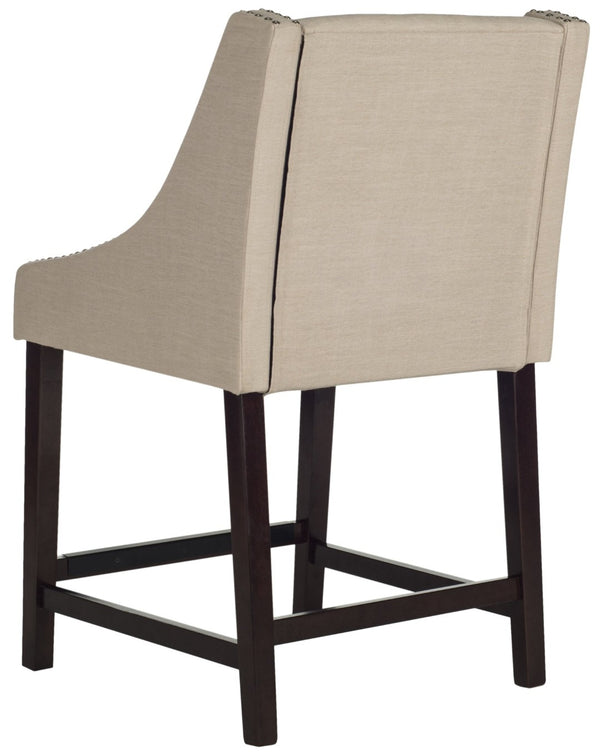 Safavieh Dylan Counter Stool - Chic Belgian-Inspired Design For Modern Kitchens And Stylish Entertaining Spaces Beige FOX6221A
