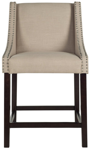 Safavieh Dylan Counter Stool - Chic Belgian-Inspired Design For Modern Kitchens And Stylish Entertaining Spaces Beige FOX6221A