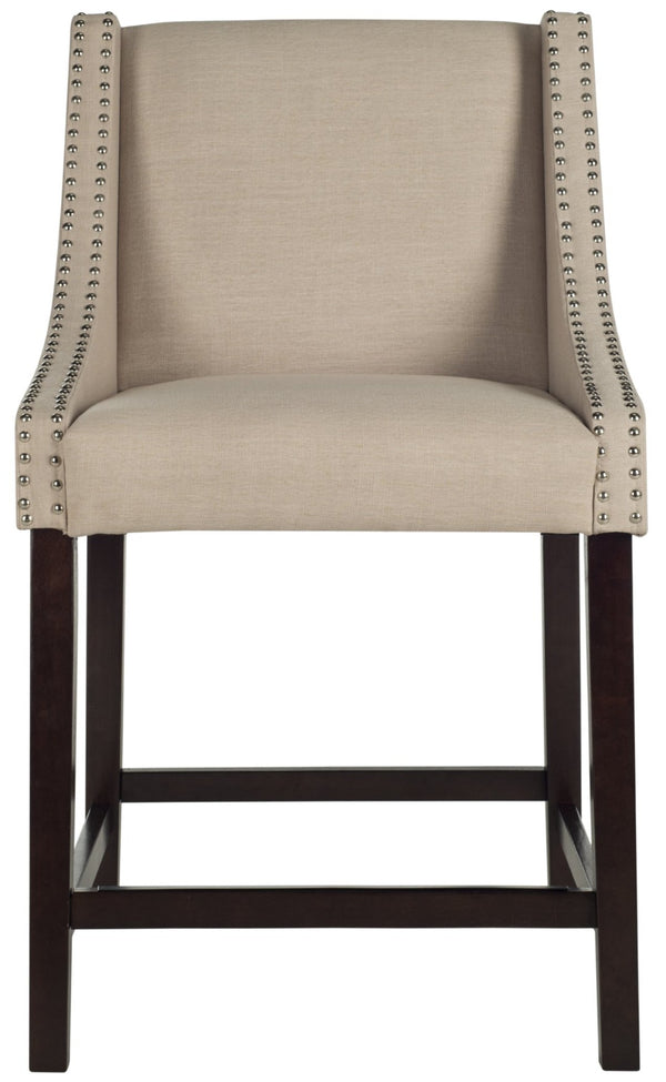 Safavieh Dylan Counter Stool - Chic Belgian-Inspired Design For Modern Kitchens And Stylish Entertaining Spaces Beige FOX6221A