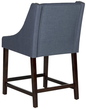Safavieh Dylan Counter Stool - Chic Belgian-Inspired Design For Modern Kitchens And Stylish Entertaining Spaces Navy FOX6221C