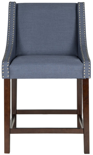 Safavieh Dylan Counter Stool - Chic Belgian-Inspired Design For Modern Kitchens And Stylish Entertaining Spaces Navy FOX6221C