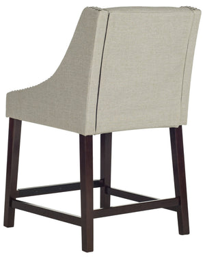 Safavieh Dylan Counter Stool - Chic Belgian-Inspired Design For Modern Kitchens And Stylish Entertaining Spaces Light Grey FOX6221D