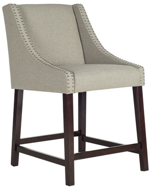 Safavieh Dylan Counter Stool - Chic Belgian-Inspired Design For Modern Kitchens And Stylish Entertaining Spaces Light Grey FOX6221D