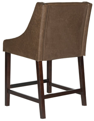 Safavieh Dylan Counter Stool - Chic Belgian-Inspired Design For Modern Kitchens And Stylish Entertaining Spaces Brown FOX6221E