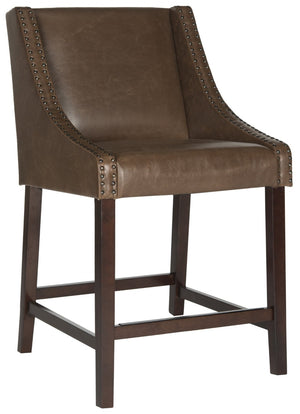 Safavieh Dylan Counter Stool - Chic Belgian-Inspired Design For Modern Kitchens And Stylish Entertaining Spaces Brown FOX6221E