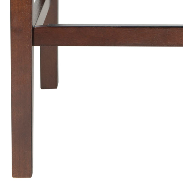 Safavieh Dylan Bar Stool - Chic Contemporary Design With Comfortable Seating For Modern And Transitional Spaces Beige/Espresso FOX6222A