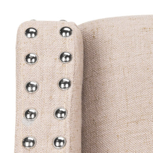 Safavieh Dylan Bar Stool - Chic Contemporary Design With Comfortable Seating For Modern And Transitional Spaces Taupe/Espresso FOX6222B