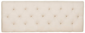 Safavieh Rocha 19''H French-Inspired Tufted Wood Bench - Elegant Rustic Charm For Entryways & Living Spaces Beige/Rustic Oak FOX6231A