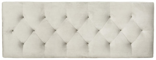 Safavieh Rocha 19''H French-Inspired Tufted Wood Bench - Elegant Rustic Charm For Entryways & Living Spaces Grey Velvet/Rustic Oak FOX6231B