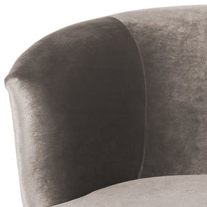 Safavieh Arlette Mid Century Accent Chair - Elegant Retro Tub Design With Gold-Capped Legs For Modern Luxury Hazelwood Velvet FOX6257A