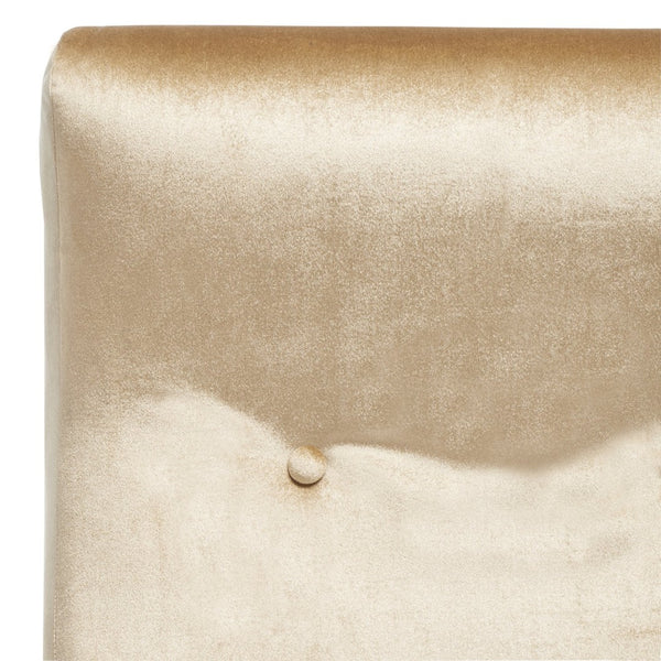 Safavieh Elicia Elegant Mid-Century Accent Chair With Gold-Capped Legs For Stylish Living Spaces And Comfort Camel Velvet FOX6260B