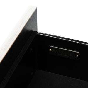 Safavieh Estelle Nightstand - Contemporary Oak Storage Table With Brass Accents For Modern Bedrooms & Decor White FOX6262C