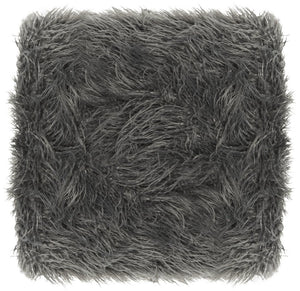Safavieh Horace Luxurious Faux Sheepskin Square Bench With Polished Chrome Base – Versatile Accent Seating FOX6266A