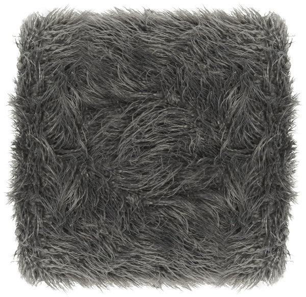 Safavieh Horace Luxurious Faux Sheepskin Square Bench With Polished Chrome Base – Versatile Accent Seating FOX6266A