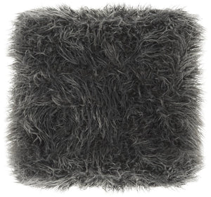 Safavieh Horace Faux Sheepskin X-Square Bench - Chic Gold Foil Base & Plush Grey Upholstery For Any Space FOX6267A