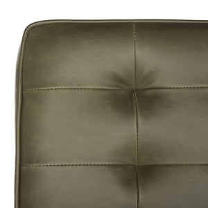 Safavieh Ansel Stylish Tufted Leather Accent Chair With Chrome Legs - Perfect For Modern Living Spaces & Offices FOX6268A