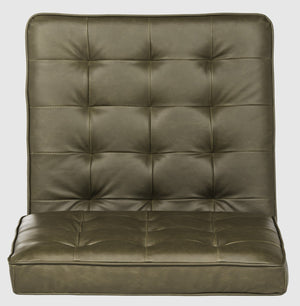 Safavieh Ansel Stylish Tufted Leather Accent Chair With Chrome Legs - Perfect For Modern Living Spaces & Offices FOX6268A