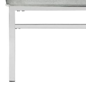 Safavieh Ansel Modern Tufted Linen Accent Chair With Chrome Legs - Stylish Seating For Living Spaces & Offices FOX6268C