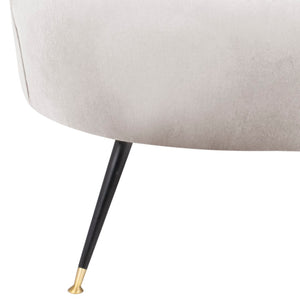 Safavieh Manet Mid Century Velvet Accent Chair With Gold-Capped Legs – Retro Glamour For Any Space FOX6272A