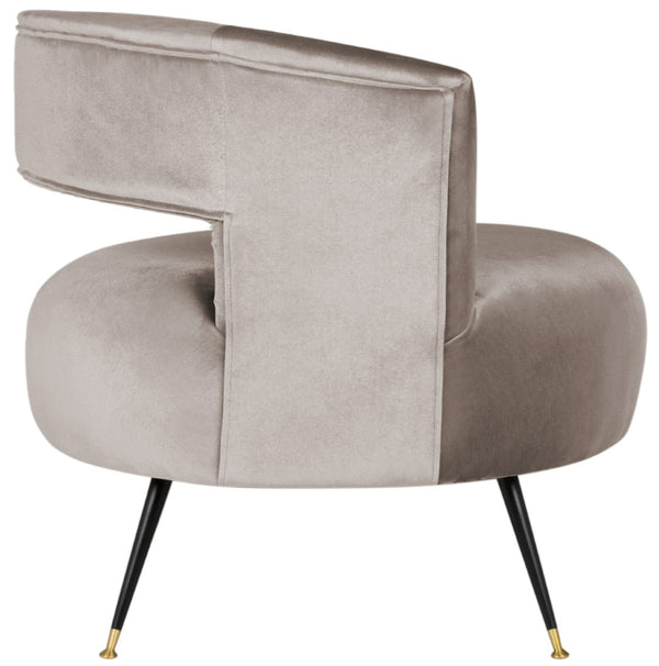 Safavieh Manet Mid Century Velvet Accent Chair With Gold-Capped Legs – Retro Glamour For Any Space FOX6272A