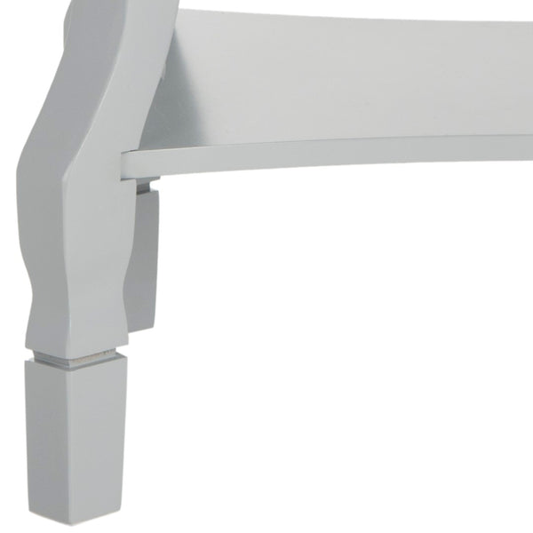 Safavieh Alaia Modern Nightstand With Elegant Curved Legs And Chic Silver Hardware For Timeless Bedroom Style Grey FOX6275C