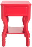 Safavieh Alaia One Drawer Night Stand  Red FOX6275E