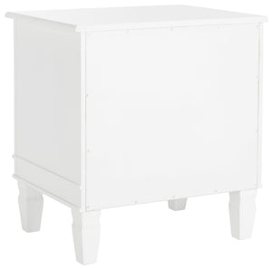 Safavieh Kira Elegant Three-Drawer Nightstand With French-Inspired Design For Chic And Functional Bedrooms White FOX6276A