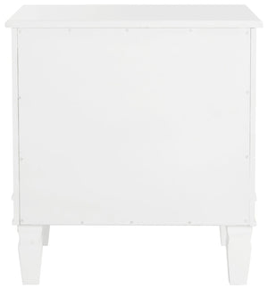 Safavieh Kira Elegant Three-Drawer Nightstand With French-Inspired Design For Chic And Functional Bedrooms White FOX6276A