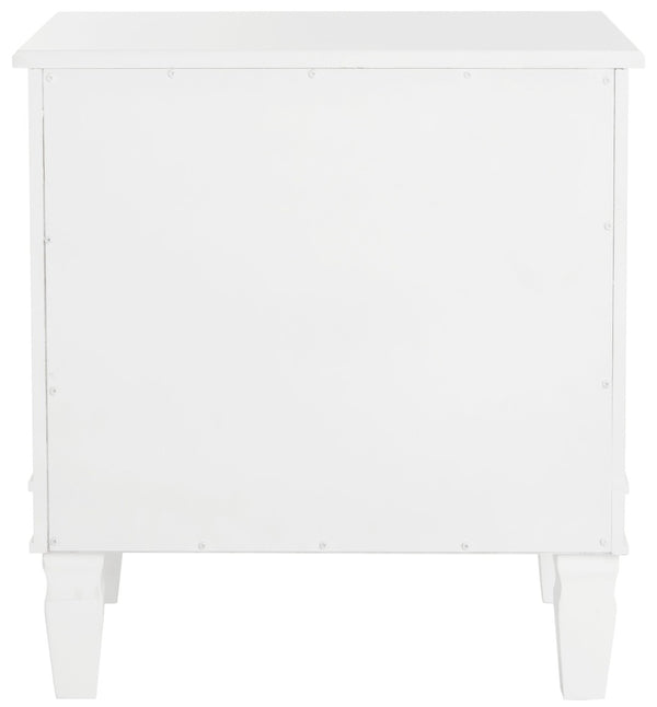 Safavieh Kira Elegant Three-Drawer Nightstand With French-Inspired Design For Chic And Functional Bedrooms White FOX6276A