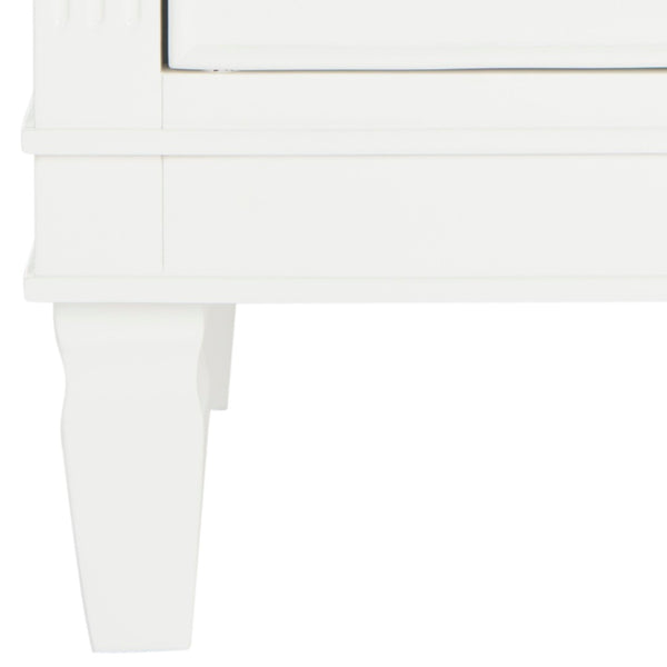Safavieh Kira Elegant Three-Drawer Nightstand With French-Inspired Design For Chic And Functional Bedrooms White FOX6276A