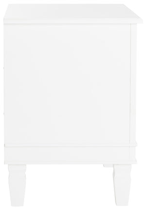 Safavieh Kira Elegant Three-Drawer Nightstand With French-Inspired Design For Chic And Functional Bedrooms White FOX6276A