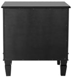 Safavieh Kira Three Drawer Night Stand Black FOX6276B