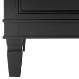 Safavieh Kira Three Drawer Night Stand Black FOX6276B