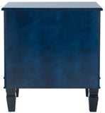 Safavieh Kira Three Drawer Night Stand Navy FOX6276D