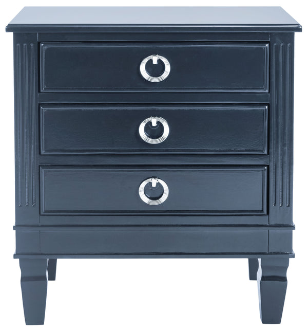 Safavieh Kira Three Drawer Night Stand Navy FOX6276D