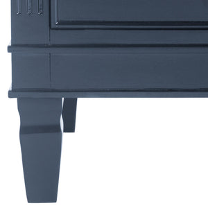 Safavieh Kira Three Drawer Night Stand Navy FOX6276D