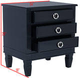 Safavieh Kira Three Drawer Night Stand Navy FOX6276D