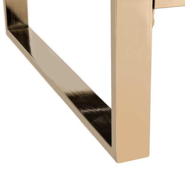 Safavieh Vasco Modern Luxe Accent Chair In Navy Velvet With Geometric Brass Frame For Stylish Interiors FOX6290A