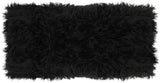 Safavieh Maia Faux Sheepskin Bench Faux Black /Brass FOX6292B