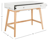 Safavieh Isadora Midcentury Modern Desk White/Natural FOX6293B