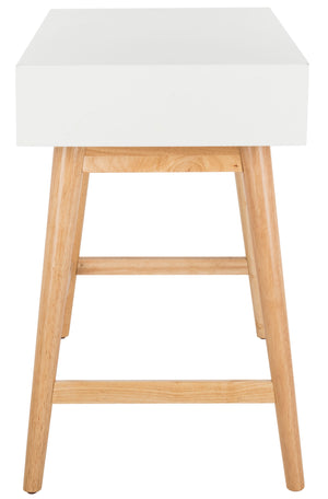 Safavieh Isadora Midcentury Modern Desk White/Natural FOX6293B