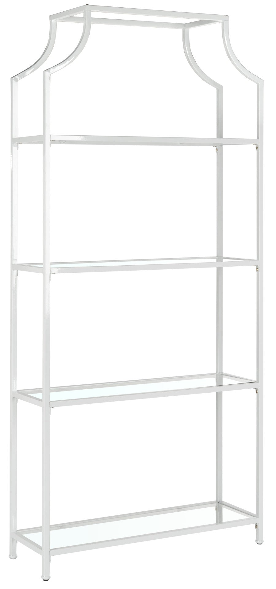 Safavieh Slater 4-Tier Etagere - Stylish Vertical Storage With Open Shelves For Contemporary Home Décor Solutions White FOX6298A
