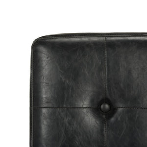 Safavieh Walsh Contemporary Tufted Side Chair - Luxurious Upholstery With Polished Legs For Modern Spaces Black/Chrome FOX6300A