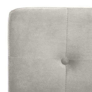 Safavieh Walsh Contemporary Tufted Side Chair - Luxurious Upholstery With Polished Legs For Modern Spaces Grey Velvet/Chrome FOX6300D