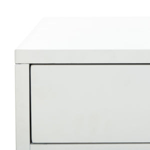 Safavieh Levinson Coffee Table – Mid-Century Modern Design With Elegant Storage And Polished Accents For Living Rooms White/Gold FOX6304B