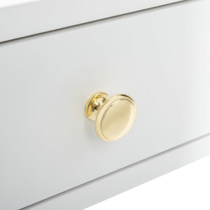 Safavieh Levinson Coffee Table – Mid-Century Modern Design With Elegant Storage And Polished Accents For Living Rooms White/Gold FOX6304B