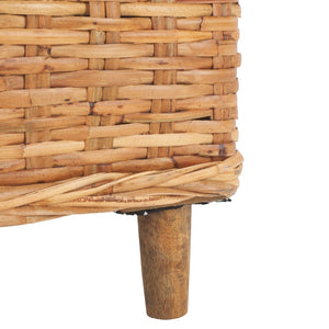 Safavieh Omni Barrel Chair - British Colonial-Inspired Rattan Accent With Soft Cotton Cushion For Cozy Elegance Honey FOX6501A
