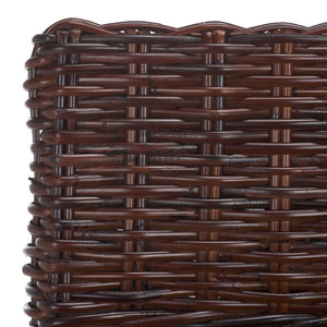 Safavieh Cypress Bar Stool - Island-Inspired Woven Rattan Seat With Solid Mango Wood For Timeless Charm Cappuccino FOX6502A